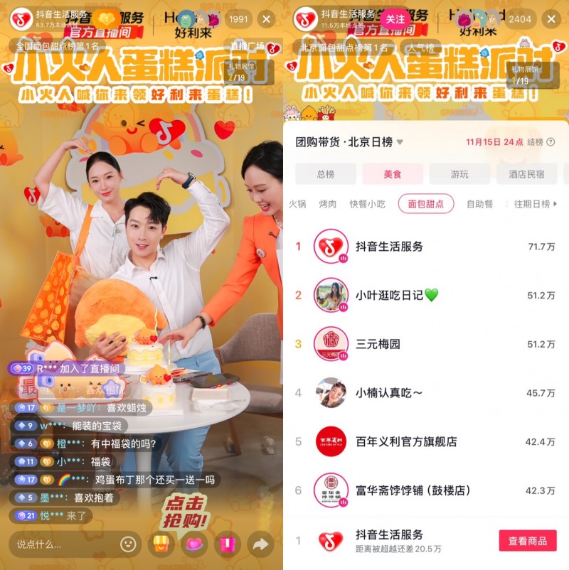 好利來(lái)X小火人IP聯(lián)名蛋糕抖音團(tuán)購(gòu)7天銷(xiāo)售超600萬(wàn)元，解鎖IP營(yíng)銷(xiāo)新路徑|餐飲界